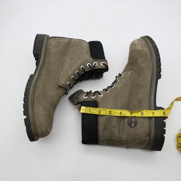 Timberland 6-inch Premium Waterproof Gray Boots Men US Size 12 M A6898 - Picture 6 of 12